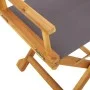 Faltbare Regiestühle, 2 Stück, dunkelgraues Gewebe. von , Gartenstühle - Ref: Foro24-365836, Preis: 140,07 €, Rabatt: %