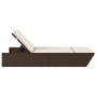 Doppel-Liegestuhl mit braunen Kunststoff-Rattan-Kissen. von , Liegen - Ref: Foro24-368180, Preis: 279,45 €, Rabatt: %