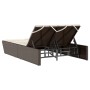 Doppel-Liegestuhl mit braunen Kunststoff-Rattan-Kissen. von , Liegen - Ref: Foro24-368180, Preis: 279,45 €, Rabatt: %