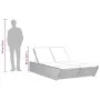 Doppel-Liegestuhl mit beigen Kunststoff-Rattan-Kissen. von , Liegen - Ref: Foro24-368182, Preis: 310,21 €, Rabatt: %