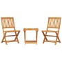 Set de comedor de jardín plegable 3 pzas madera maciza acacia by , Garden sets - Ref: Foro24-3206329, Price: 148,20 €, Discou...