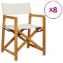 Sillas de jardín plegables 8 unidades tela blanco crema von , Gartenstühle - Ref: Foro24-3208918, Preis: 631,79 €, Rabatt: %