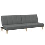 Sofá cama de 2 plazas con taburete tela gris oscuro by , Sofas - Ref: Foro24-3258139, Price: 303,47 €, Discount: %
