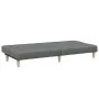 Sofá cama de 2 plazas con taburete tela gris oscuro by , Sofas - Ref: Foro24-3258139, Price: 306,30 €, Discount: %