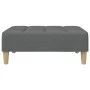 Sofá cama de 2 plazas con taburete tela gris oscuro by , Sofas - Ref: Foro24-3258139, Price: 306,30 €, Discount: %