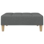 Sofá cama de 2 plazas con taburete tela gris oscuro by , Sofas - Ref: Foro24-3258139, Price: 303,47 €, Discount: %