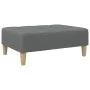 Sofá cama de 2 plazas con taburete tela gris oscuro by , Sofas - Ref: Foro24-3258139, Price: 306,30 €, Discount: %