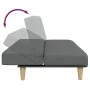 Sofá cama de 2 plazas con taburete tela gris oscuro by , Sofas - Ref: Foro24-3258139, Price: 306,30 €, Discount: %