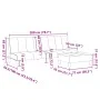 Sofá cama de 2 plazas con taburete tela gris oscuro by , Sofas - Ref: Foro24-3258139, Price: 306,30 €, Discount: %