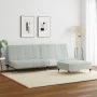 Sofá cama de 2 plazas con taburete terciopelo gris claro von , Sofas - Ref: Foro24-3258145, Preis: 323,24 €, Rabatt: %