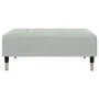 Sofá cama de 2 plazas con taburete terciopelo gris claro von , Sofas - Ref: Foro24-3258145, Preis: 323,24 €, Rabatt: %