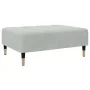 Sofá cama de 2 plazas con taburete terciopelo gris claro von , Sofas - Ref: Foro24-3258145, Preis: 323,24 €, Rabatt: %