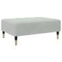 Sofá cama de 2 plazas con taburete terciopelo gris claro von , Sofas - Ref: Foro24-3258145, Preis: 322,56 €, Rabatt: %