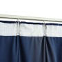 Cortinas opacas ganchos 2 pzas terciopelo azul oscuro 140x225cm