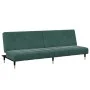 Sofá cama de 2 plazas con taburete terciopelo verde oscuro by , Sofas - Ref: Foro24-3258147, Price: 339,65 €, Discount: %