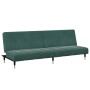 Sofá cama de 2 plazas con taburete terciopelo verde oscuro von , Sofas - Ref: Foro24-3258147, Preis: 332,64 €, Rabatt: %