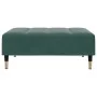 Sofá cama de 2 plazas con taburete terciopelo verde oscuro by , Sofas - Ref: Foro24-3258147, Price: 339,65 €, Discount: %
