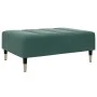 Sofá cama de 2 plazas con taburete terciopelo verde oscuro by , Sofas - Ref: Foro24-3258147, Price: 339,65 €, Discount: %