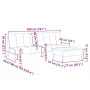 Sofá cama de 2 plazas con taburete terciopelo verde oscuro by , Sofas - Ref: Foro24-3258147, Price: 339,65 €, Discount: %