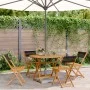 Gartenessgruppe 5-teilig aus Polypropylen Massivholz Schwarz von , Gartensets - Ref: Foro24-3281769, Preis: 273,02 €, Rabatt: %