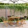 Gartenessgruppe 5-teilig aus Polypropylen Massivholz Schwarz von , Gartensets - Ref: Foro24-3281781, Preis: 283,18 €, Rabatt: %