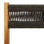 Gartenessgruppe 5-teilig aus Polypropylen Massivholz Schwarz von , Gartensets - Ref: Foro24-3281781, Preis: 283,18 €, Rabatt: %