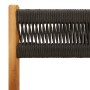 Set de comedor jardín 5 pzas polipropileno madera maciza negro by , Garden sets - Ref: Foro24-3281781, Price: 308,86 €, Disco...