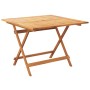 Garten-Essgruppe 5-teilig, Stoff, Massivholz, Blättermuster von , Gartensets - Ref: Foro24-3281788, Preis: 289,25 €, Rabatt: %