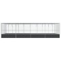 Pajarera con extensión de acero color plateado 832x414x212 cm by , Feet and bird cages - Ref: Foro24-3214281, Price: 1,00 €, ...
