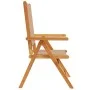 Reclining garden chairs, set of 6, solid wood and taupe fabric by , Garden chairs - Ref: Foro24-3214545, Price: 434,35 €, Dis...