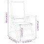 Reclining garden chairs, set of 6, solid wood and taupe fabric by , Garden chairs - Ref: Foro24-3214545, Price: 434,35 €, Dis...