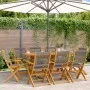 Faltbare Gartenstühle, 8 Stück Massivholz Akazie in Grau. von , Gartenstühle - Ref: Foro24-3214570, Preis: 535,01 €, Rabatt: %