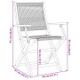 Faltbare Gartenstühle, 8 Stück Massivholz Akazie in Grau. von , Gartenstühle - Ref: Foro24-3214570, Preis: 540,43 €, Rabatt: %