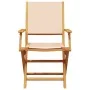 Sillas de jardín plegables 8 uds madera maciza y tela beige von , Gartenstühle - Ref: Foro24-3214585, Preis: 506,74 €, Rabatt: %