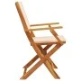 Sillas de jardín plegables 8 uds madera maciza y tela beige von , Gartenstühle - Ref: Foro24-3214585, Preis: 506,74 €, Rabatt: %