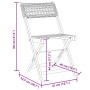 Sillas de jardín plegables 4 uds madera maciza y ratán PE beige by , Garden chairs - Ref: Foro24-3214598, Price: 170,07 €, Di...