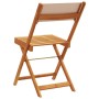 Sillas de jardín plegables 6 uds madera maciza y tela taupe by , Garden chairs - Ref: Foro24-3214617, Price: 238,89 €, Discou...