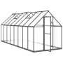 Gewächshaus mit anthrazitfarbenem Aluminiumrahmen 445x169x195 cm von , Gewächshäuser - Ref: Foro24-3266334, Preis: 681,82 €, ...
