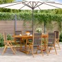 Set de comedor jardín 7 pzas polipropileno madera maciza gris by , Garden sets - Ref: Foro24-3281722, Price: 782,29 €, Discou...