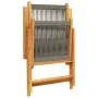 Set de comedor jardín 7 pzas polipropileno madera maciza gris de , Conjuntos de jardín - Ref: Foro24-3281722, Precio: 796,02 ...