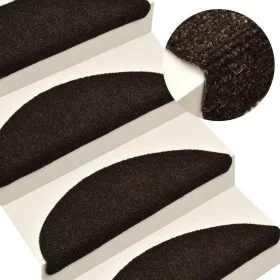Self-adhesive stair mat 15 pcs 56x17x3cm brown by vidaXL, Stair mats - Ref: Foro24-322348, Price: 38,21 €, Discount: %