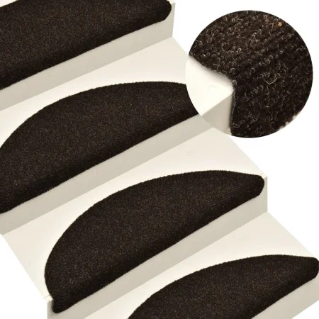 Selbstklebende Stufenmatte 15 Stück 56x17x3cm braun von vidaXL, Treppenmatten - Ref: Foro24-322348, Preis: 38,21 €, Rabatt: %
