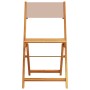 3-teiliges Bistro-Set aus Stoff und massivem Holz in Taupe-Farbe. von , Gartensets - Ref: Foro24-3281870, Preis: 154,25 €, Ra...