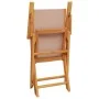 Juego de bistro de 3 piezas tela y madera maciza taupe by , Garden sets - Ref: Foro24-3281858, Price: 192,87 €, Discount: %