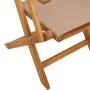 Juego de bistro de 3 piezas tela y madera maciza taupe by , Garden sets - Ref: Foro24-3281858, Price: 192,87 €, Discount: %