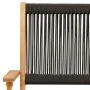Juego de bistro de 3 piezas polipropileno y madera maciza negro by , Garden sets - Ref: Foro24-3281805, Price: 194,13 €, Disc...