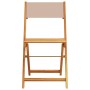 Juego de bistro de 3 piezas tela y madera maciza taupe by , Garden sets - Ref: Foro24-3281762, Price: 143,54 €, Discount: %