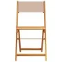 Juego de bistro de 3 piezas tela y madera maciza taupe de , Conjuntos de jardín - Ref: Foro24-3281762, Precio: 139,33 €, Desc...