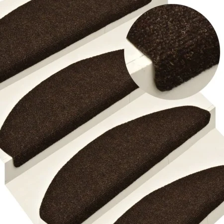 Selbstklebende Stufenmatte 15 Stück 56x17x3 cm braun von vidaXL, Treppenmatten - Ref: Foro24-322350, Preis: 47,35 €, Rabatt: %