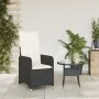 Garten-Liegesessel mit schwarzen Kissen aus synthetischem Rattan von , Gartenstühle - Ref: Foro24-365680, Preis: 136,29 €, Ra...